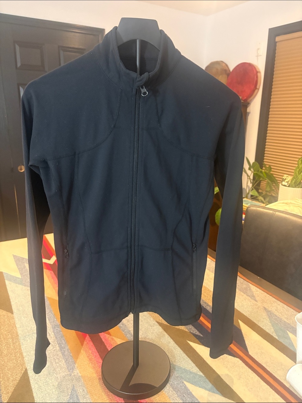 lululemon athletica ladies Black Lightweight Full‑Zip Jacket